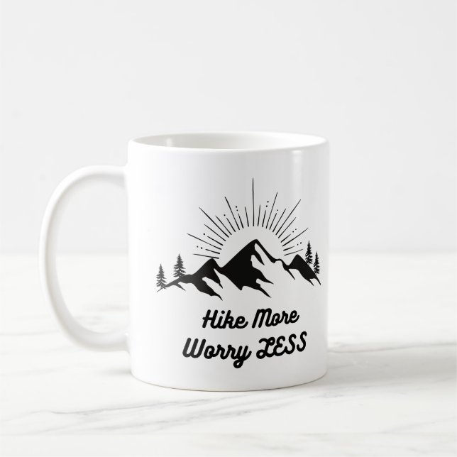 Caneca De Café Mais preocupações menos o presente do Camping Hove (Esquerda)