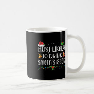 Caneca De Café Mais Propenso a Beber a Cerveja do Papai Noel Engr