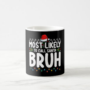 Caneca De Café Mais Propenso a Chamar Papai Noel de Cara de Pau n