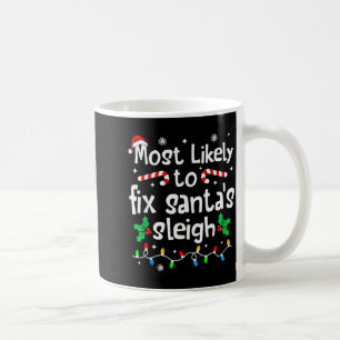 Caneca De Café Mais Propenso a Consertar Trenó do Papai Noel Nata