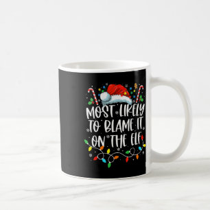 Caneca De Café Mais Propenso a Culpar o Elfo Família Ch