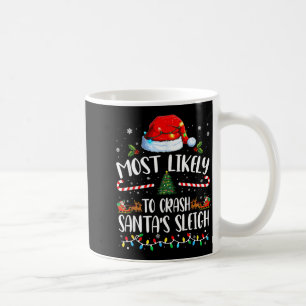 Caneca De Café Mais Propenso a Derrubar o Trenó do Papai Noel Fam