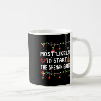 Caneca De Café Mais Propenso a Iniciar Todas as Travessuras Famíl