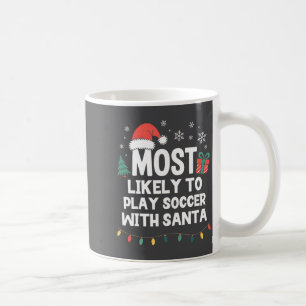 Caneca De Café Mais Propenso a Jogar Futebol com o Papai Noel Nat