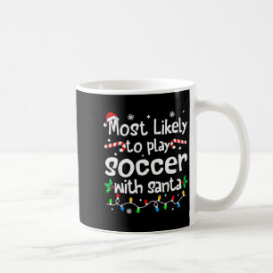Caneca De Café Mais Propenso a Jogar Futebol com o Papai Noel no