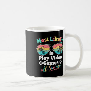 Caneca De Café Mais Propenso a Jogar Video Games Todo Verão Camis