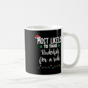Caneca De Café Mais Propenso a Levar Rudolph para um Passeio Dive