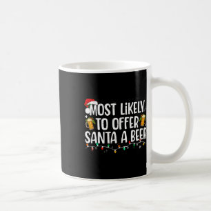 Caneca De Café Mais Propenso a Oferecer uma Cerveja ao Papai Noel