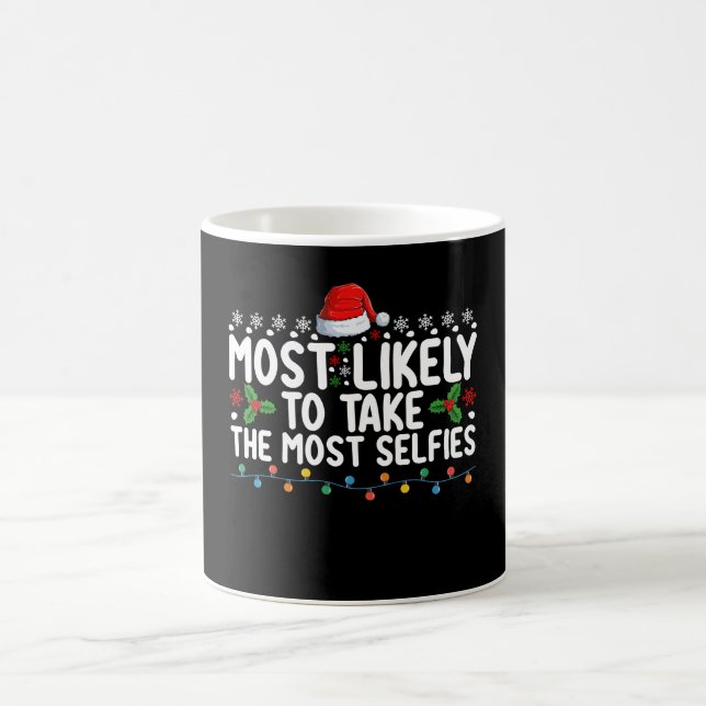 Caneca De Café Mais Propenso a Tirar Mais Selfies Natal (Centro)