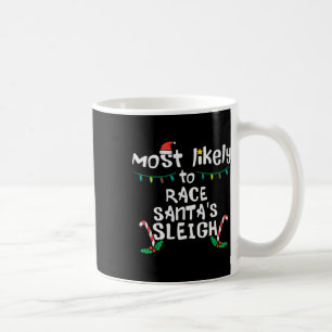 Caneca De Café Mais Prováveis Papais noeis De Corrida Que Dormem