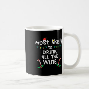 Caneca De Café Mais Provável Beber A Família Natal Xmas Correspon