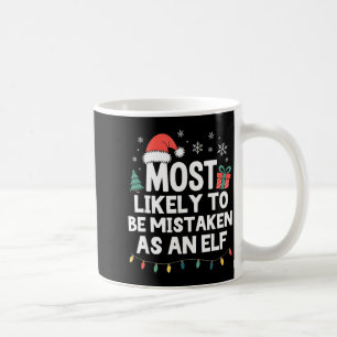 Caneca De Café Mais Provável de Ser Confundido Como Um Elfo Natal