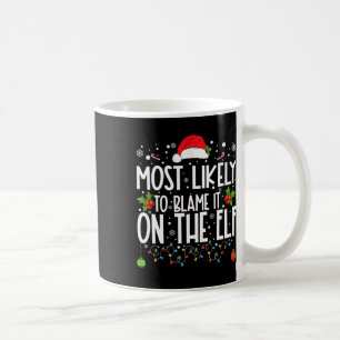 Caneca De Café Mais Provável É Culpá-Lo Na Família De Papais noei