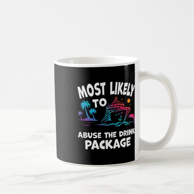 Caneca De Café Mais Provável Para Abusar O Pacote De Bebidas Engr (Direita)