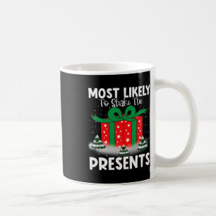 Caneca De Café Mais Provável Para Agitar A Família De Natal Dos P