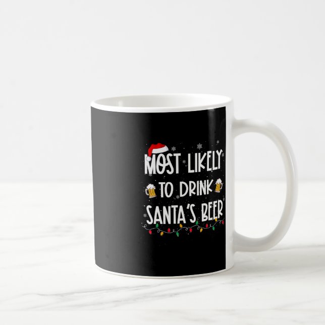 Caneca De Café Mais Provável Para Beber Beers De Natal Drinki (Direita)