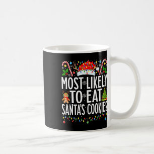 Caneca De Café Mais Provável Para Comer O Chr Da Família Cookies