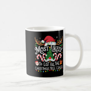 Caneca De Café Mais Provável Para Comer Todos Os Bolos De Árvore