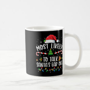 Caneca De Café Mais Provável Para Falar Com Papais noeis Do Fim D