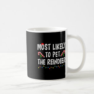 Caneca De Café Mais Provável Para Pôr A Família Engraçada Do Rein