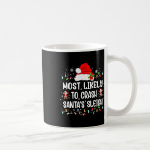 Caneca De Café Mais Provável Para Travar Papais noeis De Sleigh F