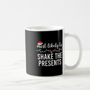 Caneca De Café Mais Provável Roupas de Natal Combinando Família P