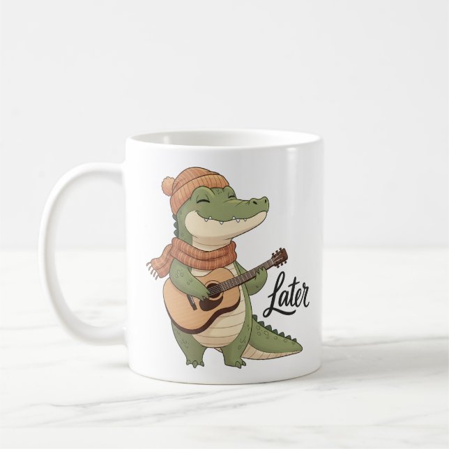Caneca De Café Mais Tarde Jacaré (Esquerda)