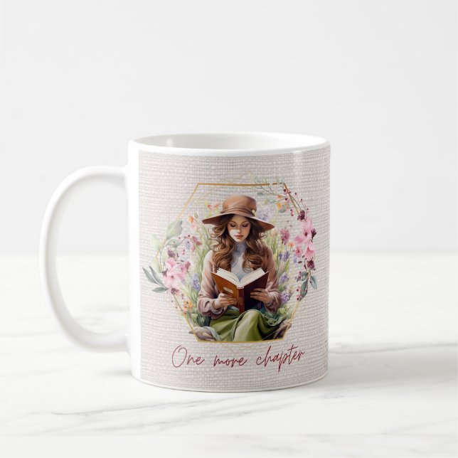 Caneca De Café Mais um capítulo com pano de fundo texturizado (Esquerda)