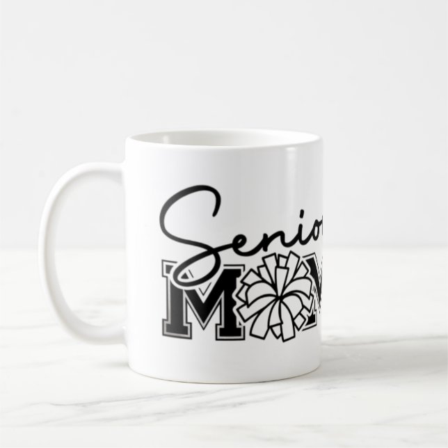 Caneca De Café Mais velho Mãe Cheer Design 🎓 📣 (Esquerda)