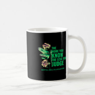 Caneca De Café Mais você sabe menos borboletas de fita mentais sa