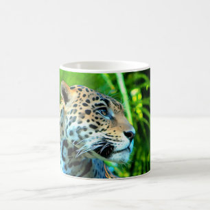 Caneca De Café Maiúscula Jaguar Mug ou Copa - Série Wildlife
