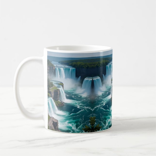 Caneca De Café "Majestade da Natureza nas Mãos - Niágara" (Esquerda)