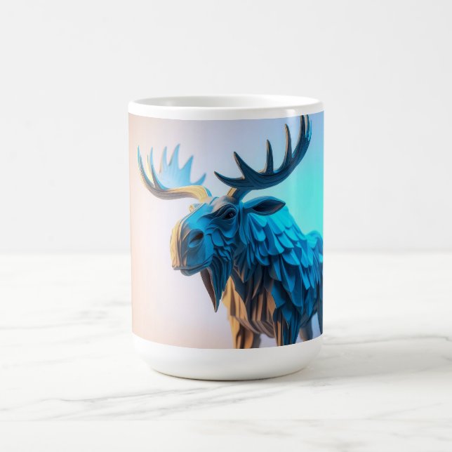 Caneca De Café Majestade do Alce Azul (Centro)