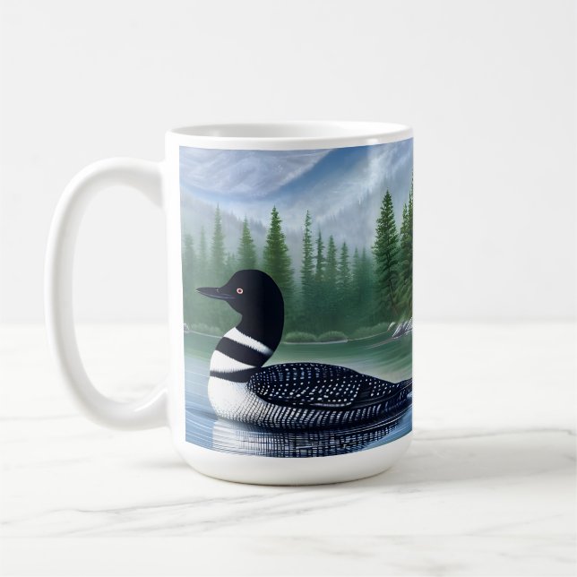 Caneca De Café Majestade Norte Wilderness Loon (Esquerda)