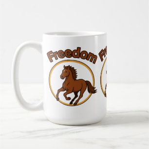 Caneca De Café **Majestoso Cavalo Árabe no Deserto Dourado**