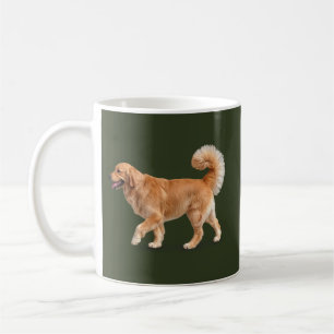 Caneca De Café Majestoso Golden Retriever