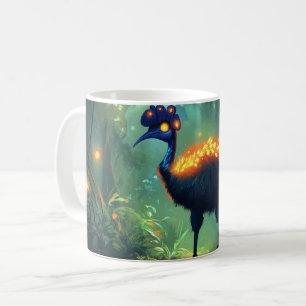 Caneca De Café Majestoso pássaro casuar