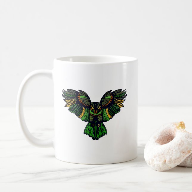 Caneca De Café Majexpressa Owl (Com Donut)