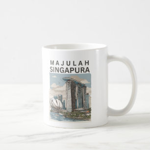 Caneca De Café Majulah Singapura
