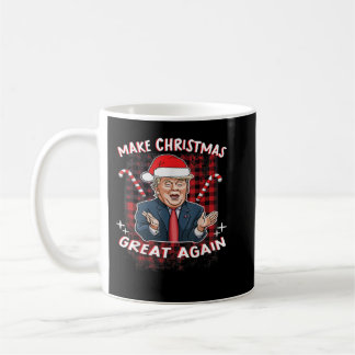 Caneca De Café Make Christmas Great Again Santa Trump Ugly Sweate