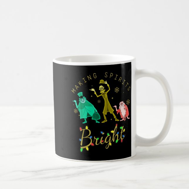 Caneca De Café Making Srits Bright Christmas Retro Groovy Christm (Direita)