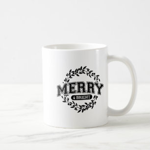 Caneca De Café Mal-humorada e Tensa Natal Alegre e Brilhante Comb