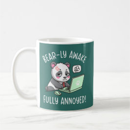Caneca De Café Mal Mal Acordado Totalmente Irritado - Humor de Es