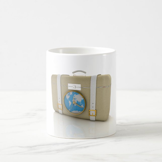 Caneca De Café Mala Para Viagem De Saco De Férias (Criador carregado)