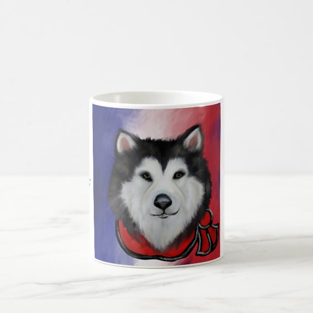 Caneca De Café Malamute do Alasca (Centro)