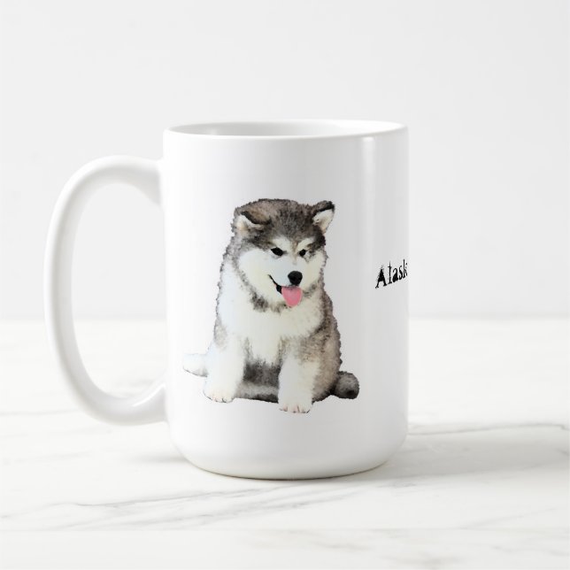Caneca De Café Malamute do Alasca (Esquerda)