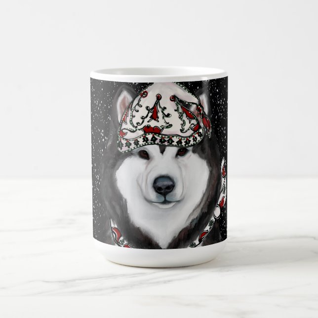 Caneca De Café Malamute do Alasca (Centro)