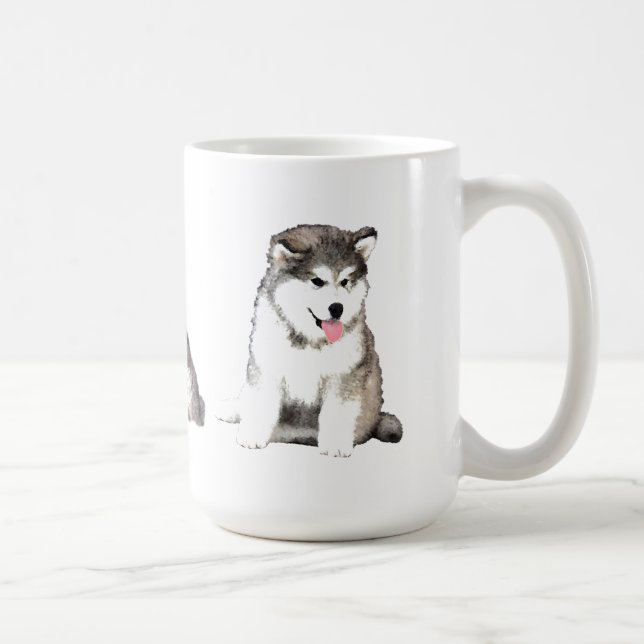 Caneca De Café Malamute do Alasca (Direita)