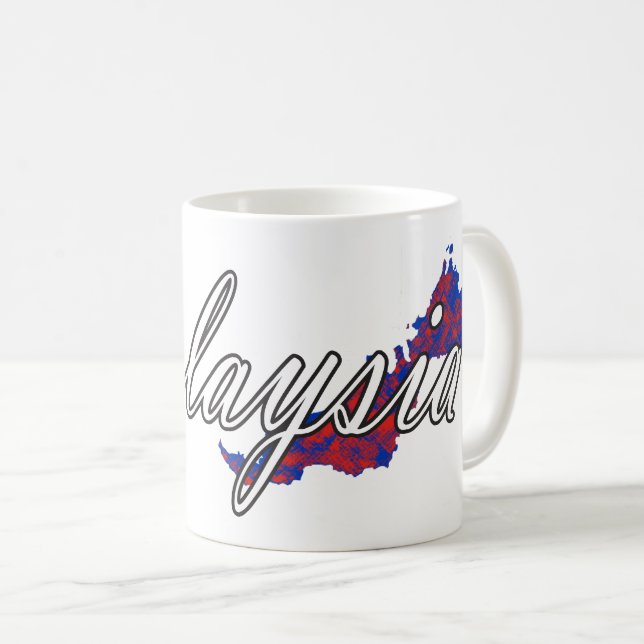 Caneca De Café Malásia (Frente Esquerda)