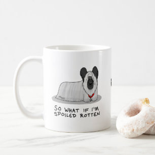 Caneca De Café Maldito Cachorro Aterro Rachado (prateado) Diversã